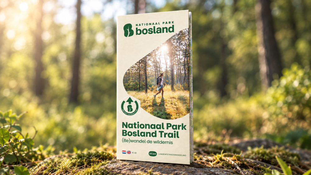 Papieren wandelkaart Nationaal Park Bosland trail